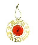 Custom Printed Express Merry Christmas Holiday Ornament -  
