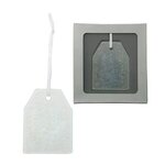 Hammered Glass Ornament - Gift Tag
