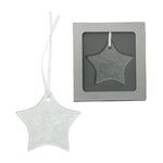 Hammered Glass Ornament - Star