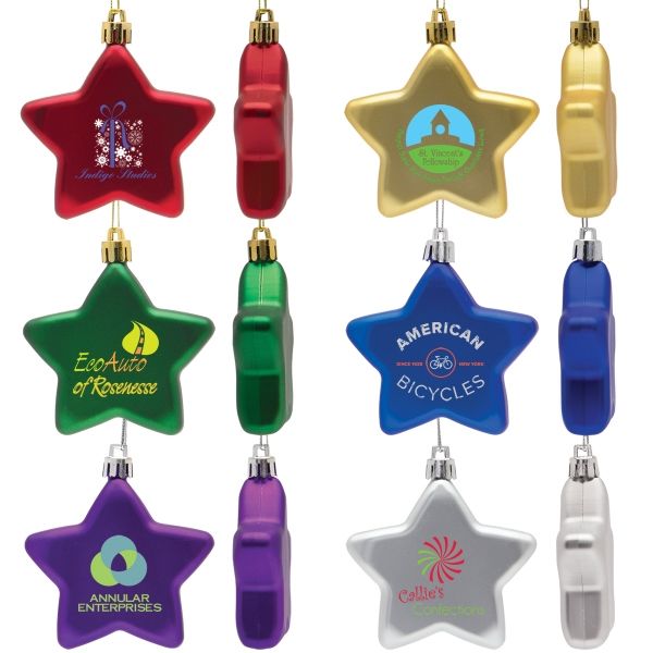 Main Product Image for Personalized Flat Star Shatter Resistant Ornament
