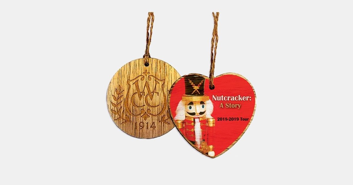 Buffalo Script Bison Wooden Engraved Ornament