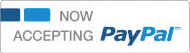 We Now Accept PayPal