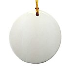 3" CERAMIC ORNAMENT - ROUND - Round