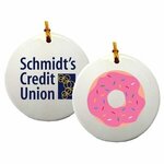 Buy Custom Imprinted Ceramic Ornament - Round - 3"