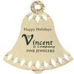 Buy Custom Printed Gold Bell Ornament