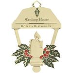 Buy Custom Printed Gold Lantern Ornament with Color Accents