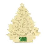 Buy Custom Printed Gold Tree Shape Ornament