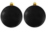 Custom Flat Fundraising Shatterproof Ornaments - Black