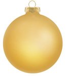 Custom Traditional Glass Ornaments - Gold