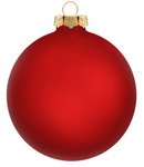 Custom Traditional Glass Ornaments - Red