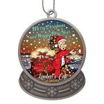 Die Cast Holiday Ornament - Snow Globe -  