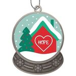 Die Cast Holiday Ornament - Snow Globe -  
