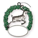Express Reindeer Holiday Ornament - Silver