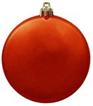 Flat Satin Finish Shatterproof Ornament - Red