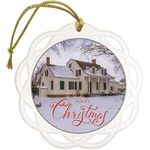 Buy Custom Printed Flat White Shatterproof Ornament