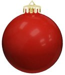 Fundraiser Shatterproof Ornament Round - USA MADE - Red