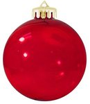 Fundraiser Shatterproof Ornament Round - USA MADE - Translucent Red