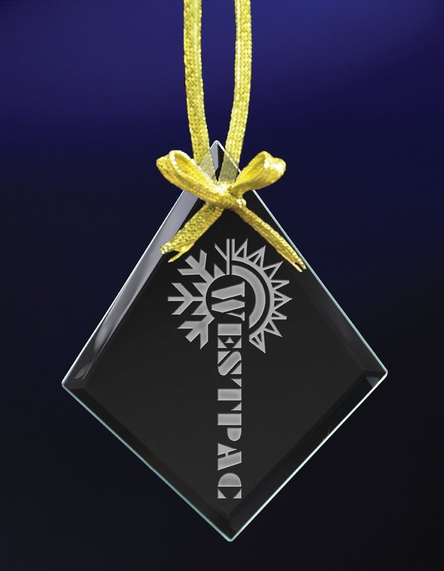 Main Product Image for Personalized Ornament Diamond Glass Etched