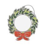 Glitter Wreath Holiday Ornament - Nickel