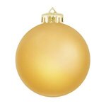 Imprinted Satin Finished Round Shatterproof Ornaments -  