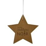LEATHERETTE ORNAMENT - STAR -  