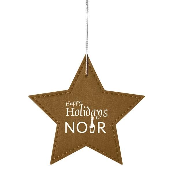 Main Product Image for Leatherette Ornament - Star