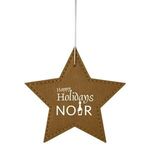 Buy Custom Imprinted Leatherette Ornament - Star