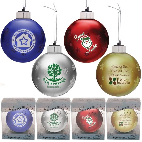 Main Product Image for Light Up Glass Ornament