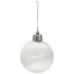Light-Up Shatter Resistant Ornament - Frosted