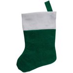 Mini Felt Christmas Stocking - Green