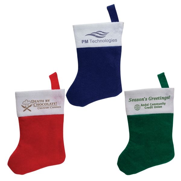 Custom Imprinted Felt Christmas Stockings