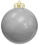 Personalized Custom Ornaments Flat Fundraising Shatterproof - Silver