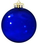Personalized Custom Ornaments Flat Fundraising Shatterproof - Translucent Blue