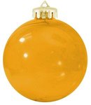 Personalized Custom Ornaments Flat Fundraising Shatterproof - Translucent Gold