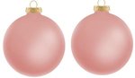 Personalized Ornament Traditional Glass 2 sided imprint - Pink
