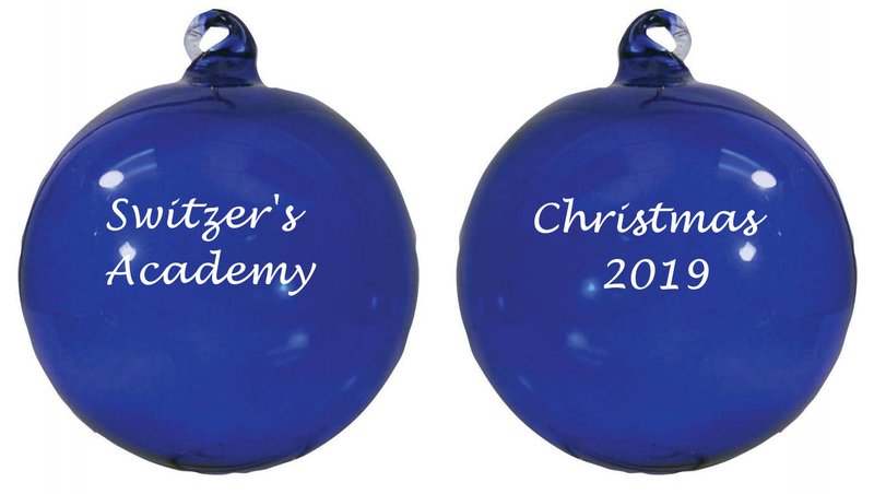 Main Product Image for Imprinted Personalized Ornaments Hand Blown Glass - 2 Sided Impr
