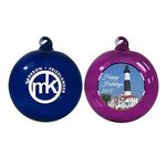 Personalized Ornaments Hand Blown Glass - 2 sided imprint -  