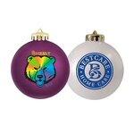 Buy Imprinted Satin Finished Round Shatterproof Ornaments