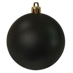 Shatterproof Ball Ornament-80mm - Matte Black