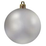Shatterproof Ball Ornament-80mm - Matte Silver