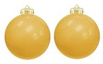 Shatterproof Fundraiser Ornament Round - USA MADE - Gold