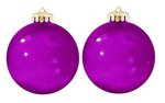 Shatterproof Fundraiser Ornament Round - USA MADE - Translucent Purple