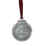 Small Signature Round Ornament - Aluminum