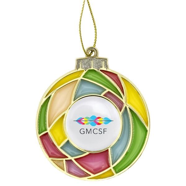 Main Product Image for Stained Glass Bulb Christmas Holiday Ornament