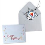 White Snowflake Christmas Holiday Ornament -  