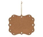 Wood Frame Photo Ornament - Brown