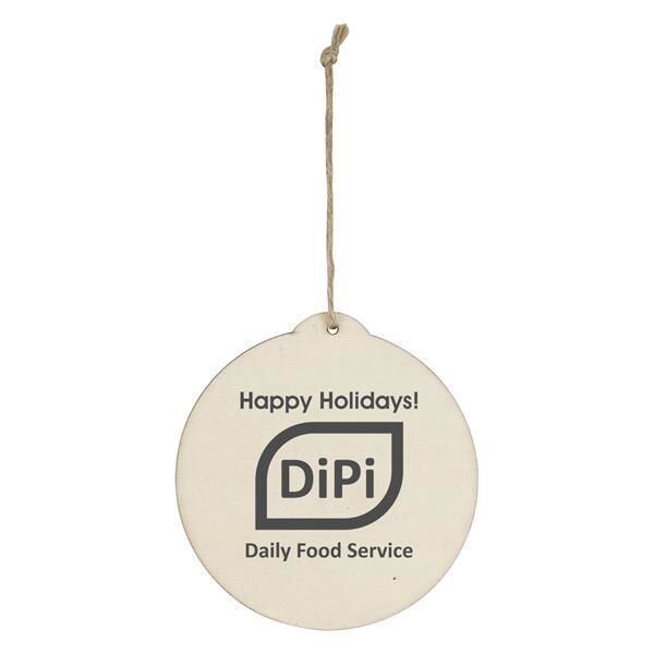 Main Product Image for Personalized Wood Ornament - Circle