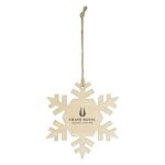 Wood Ornament - Snowflake -  