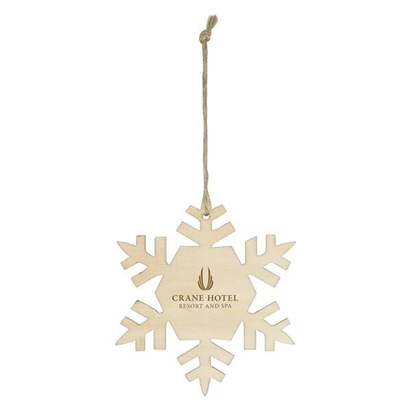 Main Product Image for Personalized Wood Ornament - Snowflake