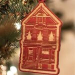 Wood Ornaments - 4" W x 4" H -  